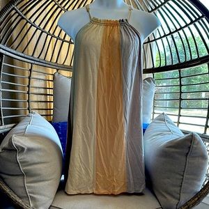 Multi color midi dress, cross back